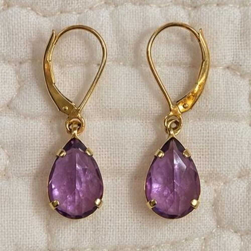 American-vintage Women's Purple and Gold Jewelry